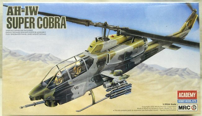 MRC 1/35 AH-1W Super Cobra US Marines, 2193 plastic model kit